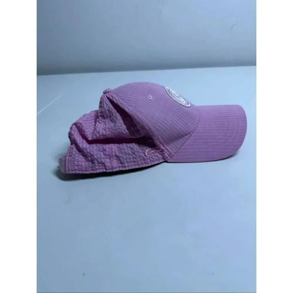 Pukka Adjustable Women's Embroidered Logo Golf Cap Hat Pink Cotton